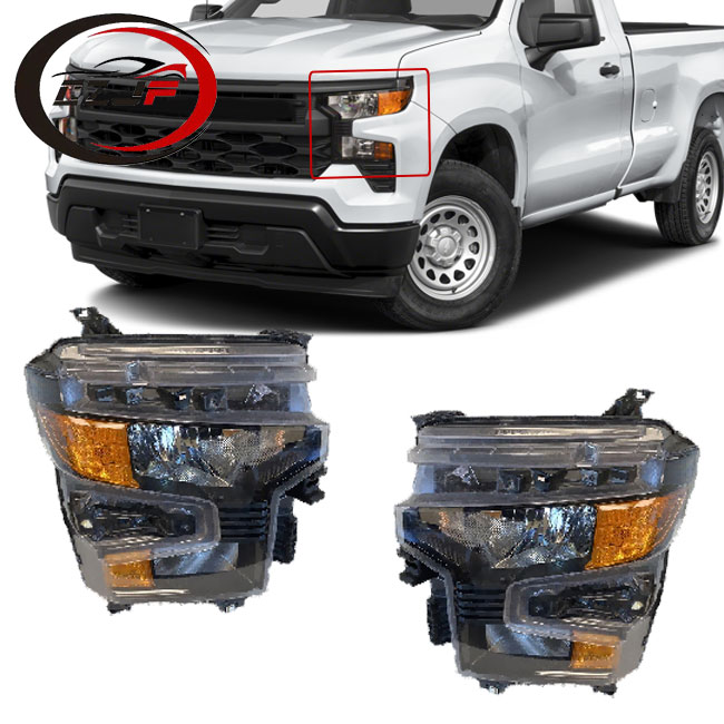 Автоаксессуары CZJF, галогенные фары, галогенные фары, композитные для Chevrolet Silverado 1500, 2022-2024, 85543203 85543204
