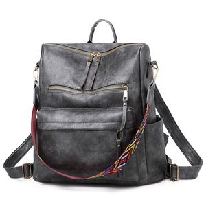 Offre Spéciale sac à dos de mode pour dames en cuir imperméable à l'eau vintage sac à dos pour les filles adolescentes sac à bandoulière sac à bandoulière - Product Image 4