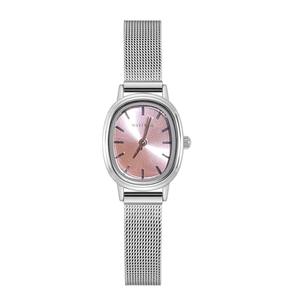 Reloj de color con esfera Ovalada para mujer BrightTones con correa de acero Juvenil y elegante - Product Image 3