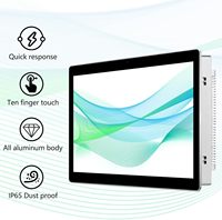 Nouvel écran tactile industriel plat en aluminium de 10,4 pouces /VGA/DVI USB capacitif 10 points tactiles IP65 étanche