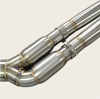 DZ Valvetronic Auspuff-Schalldämpfer für 540i 540 G30 G38 530i 3.0T B58 Edelstahl Catback Spiegelpoliert 3 Jahre Garantie
