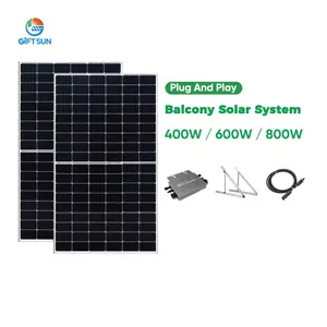 Solar Unit plug and play solar system 400w 600W 800W Complete set Balcony solar panel Power Plant Balcony solar system