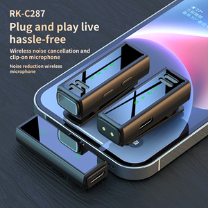 J88 Professional Digital Wireless Microphone Lavalier Button Magnetic Microphone With Charging Case Phone <strong>PC</strong> Game Microphone - Product Image 6