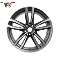 Nuevas llantas de aleación forjadas/conformadas por flujo de 19 pulgadas 5x112 para Serie 7/E46/E90/E92 8.5/9.5J escalonadas 25mm Gunmetal/Negro Wire Wheels