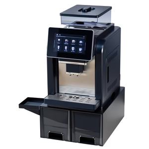 Commercial height-adjustable fully automatic smart touchscreen espresso <b>machine</b> with integrated bean hopper and <b>grinder</b>. - Product Image 3