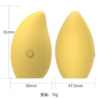 Groothandel Nieuw Binnen Dames Seksspeeltje 10-snelheden Trillingen Magnetisch Opladen Silicium Mango Fruit Vorm Vibrator Voor Ei