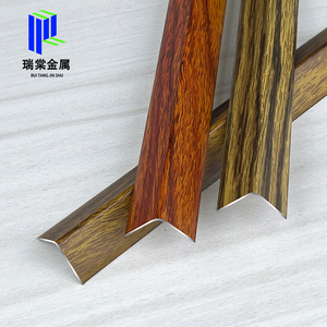 Profilé de sol en aluminium en forme de L, <span class=keywords><strong>finition</strong></span> grain de bois, bande de bordure <span class=keywords><strong>d</strong></span>'<span class=keywords><strong>angle</strong></span> droit en forme de 7, barre de moquette pour revêtements de sol stratifiés, carrelés et vinyle - Product Image 3