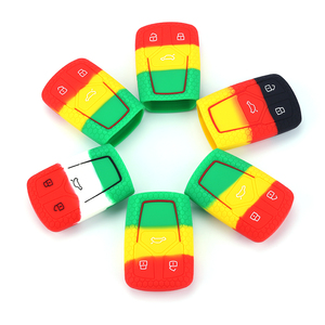 Hot Bán Chất Lượng Cao Màu Sắc Hỗn Hợp Silicone 3-Nút Chìa Khóa Xe Bìa Mạnh Mẽ Chống Thả Cho Đức Thị Trường - Product Image 4