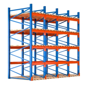 Estanterías de Almacenamiento de Acero de Alta Resistencia con 4 Niveles, Protección Duradera Contra la Corrosión, Plegables, con Recubrimiento en Polvo, Ajustables para Almacén - Product Image 2