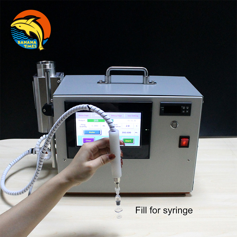 BANANA manual thick oil filling machine cbd oil vaporizer cartridge filler / syringe filling machine