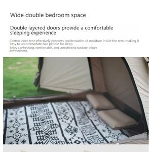 <span class=keywords><strong>Tente</strong></span> de camping pliante portable pour deux personnes, une chambre à coucher, un salon, <span class=keywords><strong>tente</strong></span> de voyage légère pour moto - Product Image 3