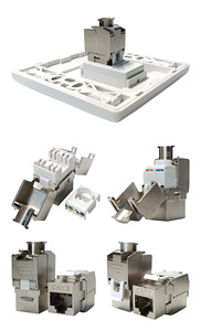 Hàn Quốc Việt Nam Xuất Khẩu kim loại che chắn Modular cắm/RJ45 Mạng nối vượt qua thông qua UTP/FTP/STP pha lê đầu - Product Image 6