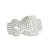 Maille dentaire en titane, plusieurs spécifications : 45x23mm, épaisseur 0.6mm, trous de 2.1mm et 2.4mm, modèles T1, T2, H, 2 pièces, 3 pièces