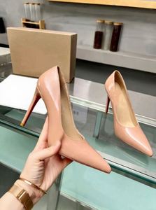 <span class=keywords><strong>Chaussures</strong></span> élégantes et sexy pour femme, nouveau style 2026, à bout pointu, talon aiguille, à enfiler, en cuir verni nude, décolletées, semelle extérieure en caoutchouc - Product Image 4