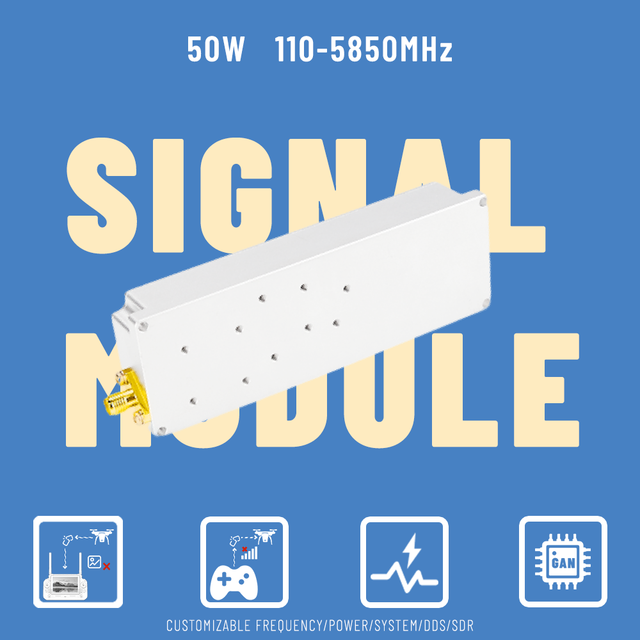 High Quality 5.2/5.8G 50W 1000-1300MHz RF Power Amplifier Circulator Module for Counter Drone Radio Frequency Technology RF