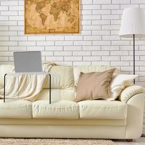 Akrilik şeffaf sehpa çok amaçlı yerden tasarruf yan masa köşe sehpa tur masası - Product Image 3