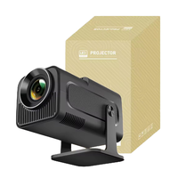 Projecteur intelligent HY320 Mini 720P 4K Android 11 LCD pour cinéma maison portable avec haut-parleurs intégrés 200 lumens à courte focale