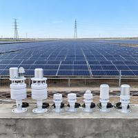 Estación Meteorológica Micro Compacta con Certificación CE RoHS, RS485 Modbus, Wifi, 4G, Lorawan, Salida MQTT JSON para Estación de Energía Solar