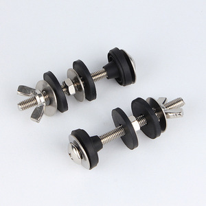 Vis de fixation pour réservoir de toilettes Aojiele M6 en acier inoxydable 304 avec rondelles en caoutchouc pour accessoires de réservoir d'eau de salle de bain - Product Image 4