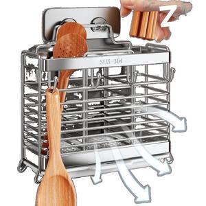 Caja de Almacenamiento para <span class=keywords><strong>Palillos</strong></span> de Acero Inoxidable 304, Soporte de Pared para <span class=keywords><strong>Palillos</strong></span> de Cocina, Organizador de Utensilios de Cocina - Product Image 5