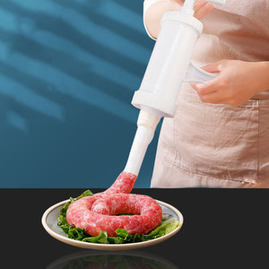 Poussoir à saucisses <span class=keywords><strong>manuel</strong></span> écologique en plastique pour la maison, outil de cuisine rapide et compact pour saucisses - Product Image 5