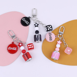 Llavero creativo con forma <span class=keywords><strong>de</strong></span> tapa <span class=keywords><strong>de</strong></span> botella <span class=keywords><strong>de</strong></span> <span class=keywords><strong>Coca</strong></span>-Cola, colgante <span class=keywords><strong>de</strong></span> estrella y dados personalizado, llavero <span class=keywords><strong>de</strong></span> moda para coche, colgante para <span class=keywords><strong>bolsa</strong></span> <span class=keywords><strong>de</strong></span> regalo - Product Image 3