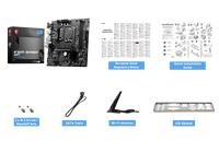 Carte mère de jeu MSI B760M BOMBER pour ordinateur de bureau, compatible avec les processeurs Intel, 128 Go, LGA 1700, DDR5