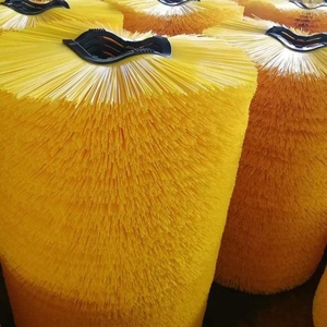 <span class=keywords><strong>Brosse</strong></span> à disque de déneigement à poils en poly rouge de 520mm de diamètre pour l'industrie et le bricolage Support OEM personnalisé pour le nettoyage des routes - Product Image 5