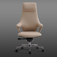 Chaise moderne de bureau ergonomique inclinable en cuir véritable Boss Computer Chair