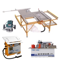 Scie à panneaux horizontale neuve pour le travail du bois avec moteur, mini scie de table invisible pour la coupe sur 4 côtés