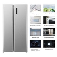 Réfrigérateur intelligent avancé 646L avec écran tactile, distributeur d'eau, contrôle numérique de la température, faible formation de givre, pour aliments frais