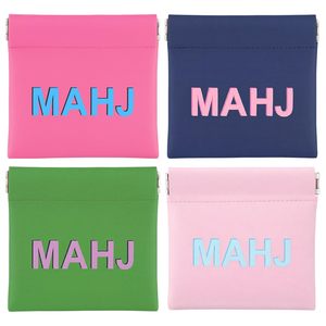 Bolsas Personalizadas para Dados de Mahjong, Bolsa de PU para Dados, Monedero Mini para Fichas de Mahjong, para Juegos de Mesa, Fiestas y Viajes - Product Image 1