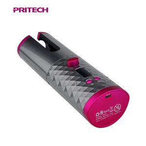Pritech Mini inalámbrico recargable automática rizador de pelo de Control de temperatura con Lcd de pantalla inteligente - Product Image 6