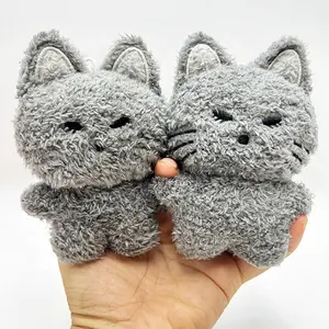 2024 Venta caliente lindo zorro gris peluches cosas Corea bt21 muñeca para niñas