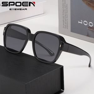 SPOEN Sunglasses Rectangle Polarized UV400 Full Rim Men Driving Fashion <b>Eyewear</b> - Product Image 2