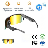 Lunettes de cyclisme à verres colorés, lunettes de soleil intelligentes Ai Sport, protection UV PPE, audio Bluetooth, appels mains libres, lunettes de soleil IoT