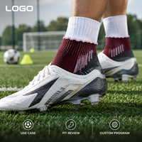 Chaussettes de football antidérapantes Blush Lavender, montantes à la cheville, pour le match sur le terrain, ajustement sûr, fines, personnalisables, commande sur mesure, approbation de l'ajustement