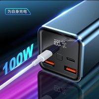 100W batterie externe pour ordinateur portable 20000mAh haute capacité charge Super rapide 100W USB-C & 22.5W sortie USB-A LED affichage numérique coque ABS