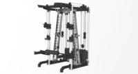 Dongli DLR19 Power Tower Smith Machine & Squat Rack - Équipement de musculation professionnel pour la maison en acier au carbone, entraînement complet du corps, crossover à câbles