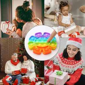 Silicona Personalizable para Pop It, Juguete Sensorial de Ganchillo, Almohadilla de Burbujas Antiestrés, 35 Piezas a Granel, Juguetes Novedosos y Divertidos para Adultos - Product Image 3