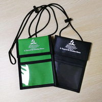 Porte-badge pour salon professionnel avec cordon, petite pochette porte-badge avec cordon de cou