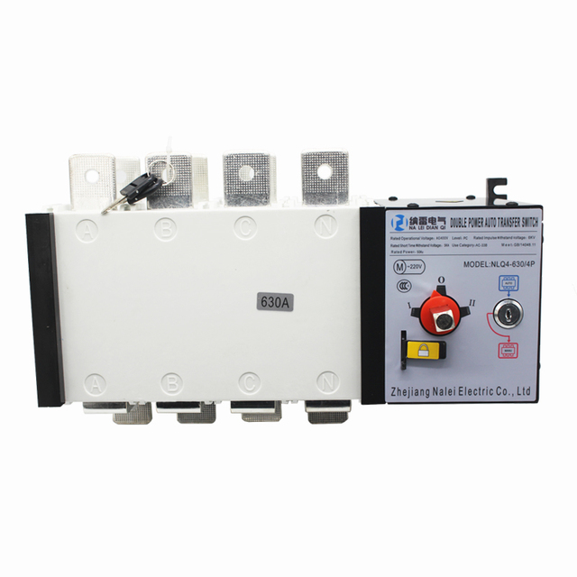 4P 630A High-Current Automatic Transfer Switch (ATS) 400VAC PC Automatic Manual 2 Input 1 Output Electrical Selector