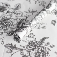Kertas Tisu Seri Bunga Modis Terbaru, Bahan Kemasan Bunga, Alas Buket DIY untuk Florist, Cetak Tinta, Ukuran 50x70cm
