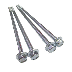 M6*145 Rust-proof Flange <b>Bolts</b> with Washers 80mm Plain Finish Special Extended Length for Generator Tail Cover Bracket Fixing - Product Image 1