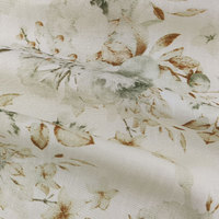 Tissu mélangé 32MM 45% Soie 55% Laine, Imprimé Floral Aquarelle, Textile Tissé pour Costumes et Confection de Vêtements Féminins