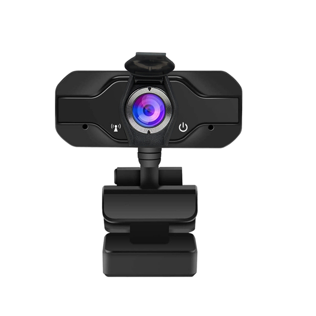 Lens Privacy Cover USB Driver Plug and Play Full HD 1080P 30fps Webcam Video Camera for Computers PC Laptop Distance Learning