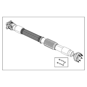 Arbre de transmission arrière Jeep 68196527AA 52853388AC en acier pour Wrangler 2011-2018, pièce de rechange - Product Image 4