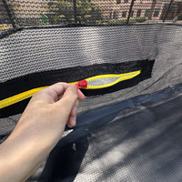 Filet de protection rectangulaire robuste pour trampoline 13x18 pieds en mousse PVC, sûr pour enfants et adultes, favorise le plaisir à la maison - Offre OEM
