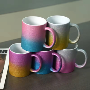 Fournisseur <span class=keywords><strong>de</strong></span> mugs en céramique à transfert thermique avec paillettes, design classique, poignée et revêtement à l'<span class=keywords><strong>image</strong></span>, avec poudre <span class=keywords><strong>de</strong></span> paillettes - Product Image 2