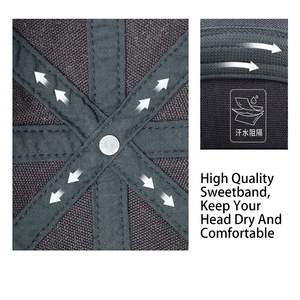 Cappellini da Baseball alla Moda Sportivi con Patch in Pelle Personalizzata 6 Pannelli in Poliestere/Cotone Portatili e Facili da Riporre - Product Image 6
